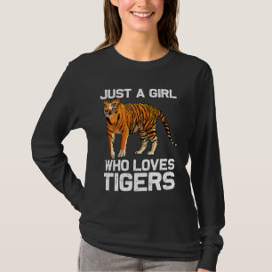 Camiseta Garota Tigre Divertida Crianças Mulheres Mãe Amor