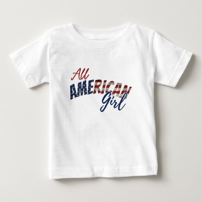 CAMISETA GAROTA TOTALMENTE AMERICANA (Frente)