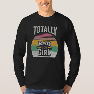 Camiseta Garota Totalmente Radical dos Anos 80 Fantasia de 
