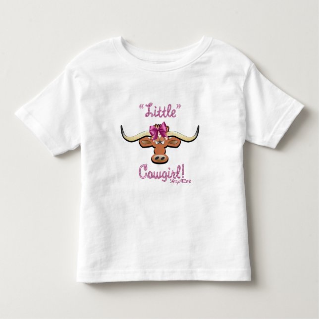 Camiseta Garota-Vaca, Camisa-Vaca Longhorn (Frente)