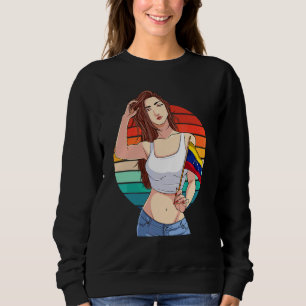 Camiseta Garota Venezuelana Bandeira da Venezuela Orgulho V