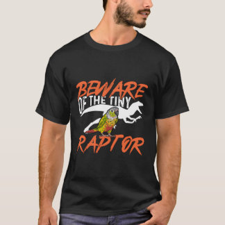 Camiseta Garota Verde Cuidado Com O Pássaro Pequeno Raptor