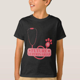 Camiseta Garota Veterinária do Futuro Menina Veterinária