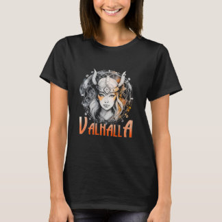 Camiseta Garota Viking Walhalla Runas Nórdico Valhalla Viki