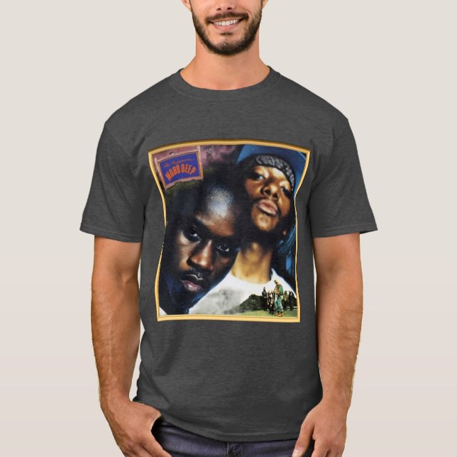 Camiseta garota Vintage capa mobb deep (Frente)