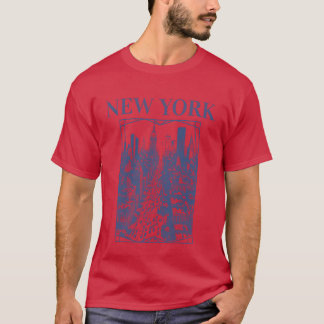 Camiseta Garota Vintage de Nova York