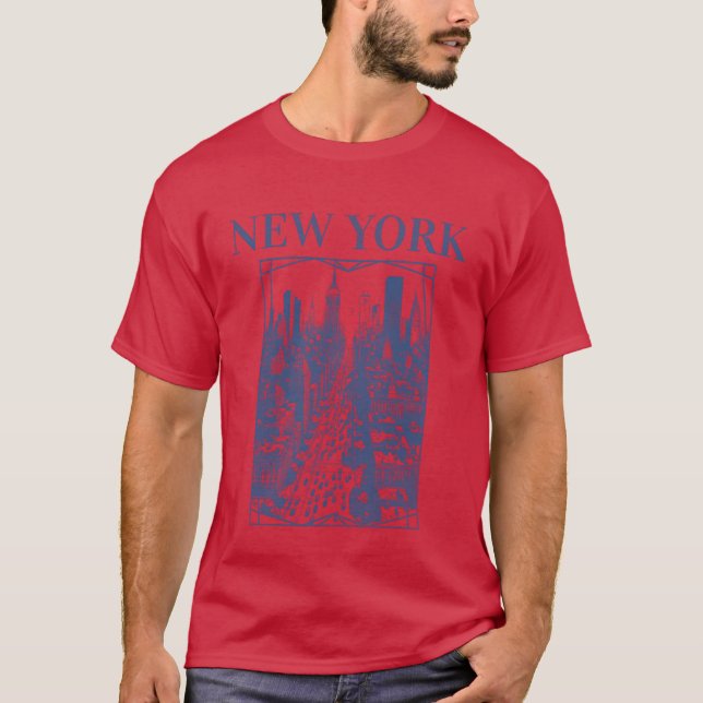 Camiseta Garota Vintage de Nova York (Frente)