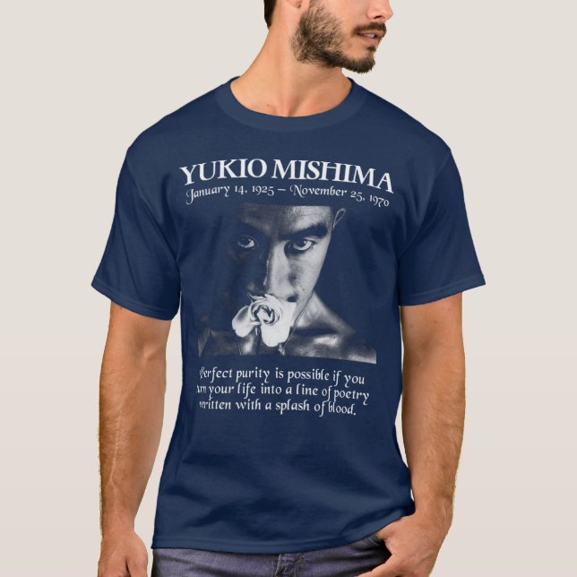 Camiseta Garota vintage Yukio Mishima (Frente)