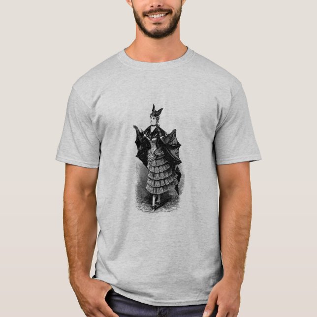 Camiseta Garota Vitoriana na Figurina de Bat I (Frente)
