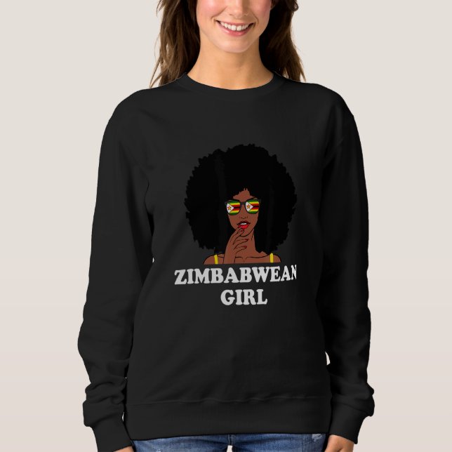 Camiseta Garota Zimbabuense Zimbábue (Frente)