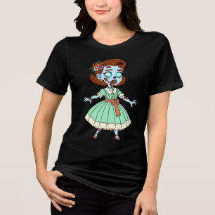 Camiseta Garota Zumbi dos anos 1950