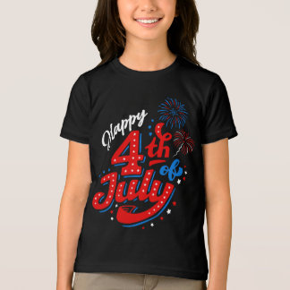 Camiseta Garotas 250º Aniversário 4 de Julho