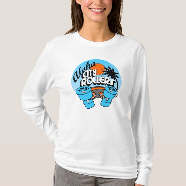 Camiseta Garotas ACR Lavam Ajustado Leve Longa (Frente)