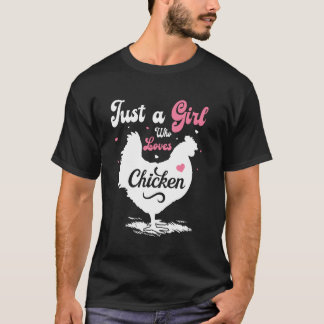 Camiseta Garotas Amantes de Frango Mulheres Apenas Uma Garo