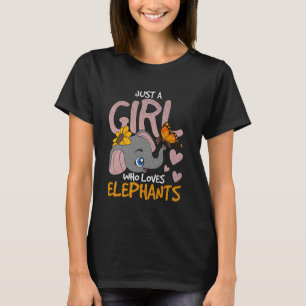Camiseta Garotas Amantes de os animais Africanas de Elefant