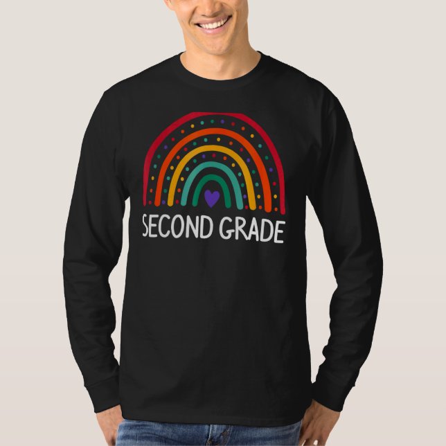 Camiseta Garotas Arco-Íris Do Segundo Grau Professores De V (Frente)