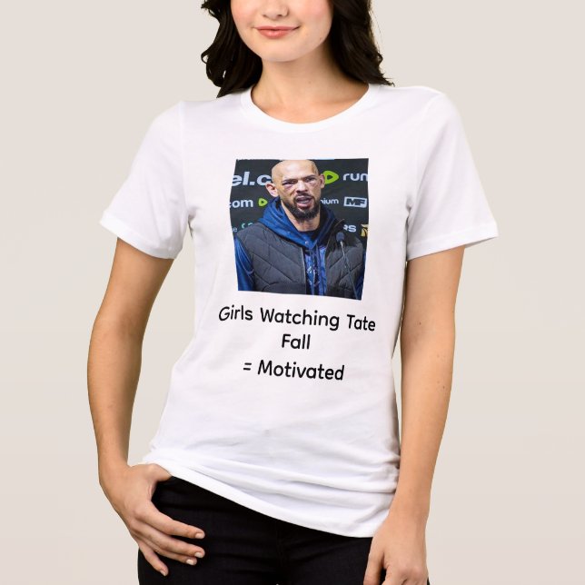 Camiseta Garotas Assistindo Tate Cair: Motivadas (Frente)