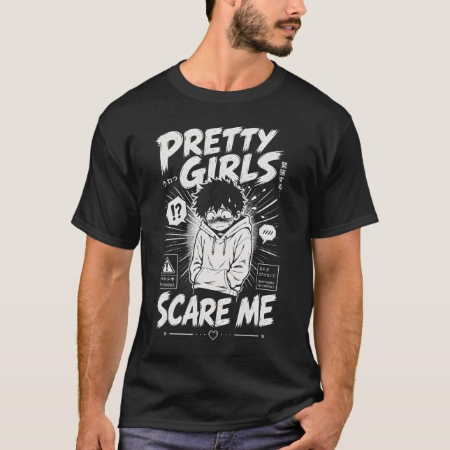 Camiseta Garotas Bonitas Me Assustam (Frente)