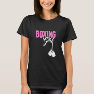 Camiseta Garotas Boxing Trabalhando em Malhações Saudáveis