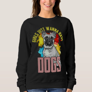 Camiseta Garotas-Bulldog Francesas Só Querem Ter Francês