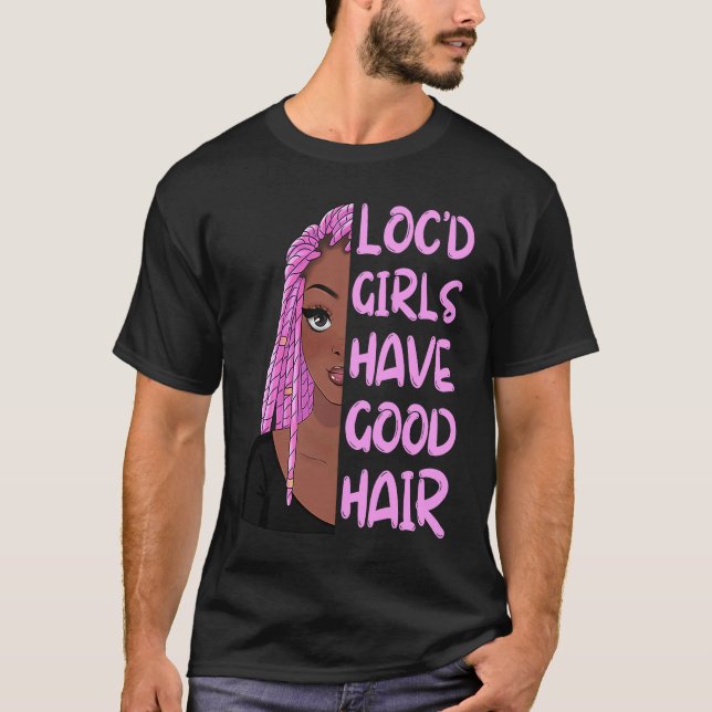 Camiseta Garotas com Tranças têm Cabelo Bom Mês da História (Frente)