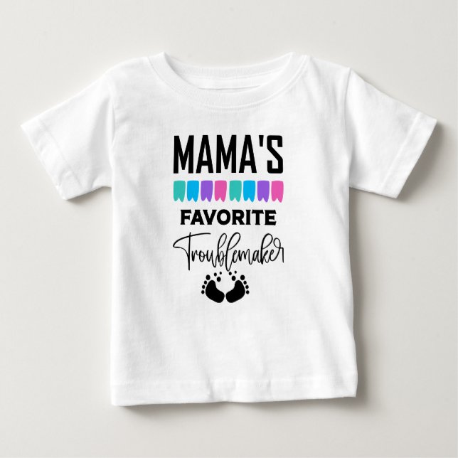 Camiseta Garotas criadoras de problemas favoritas da Mamãe  (Frente)