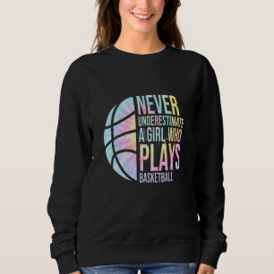 Camiseta Garotas de Basquete Nunca Subestime Uma Garota Que