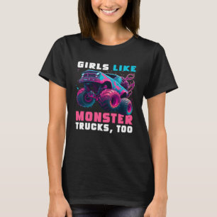 Camiseta Garotas De Caminhão Bonitas Como Caminhões Monstro