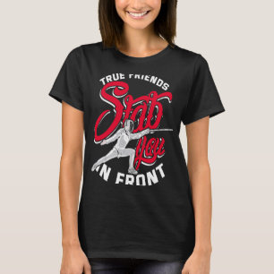 Camiseta Garotas de cerca cercada Rapier treinam garotos ad