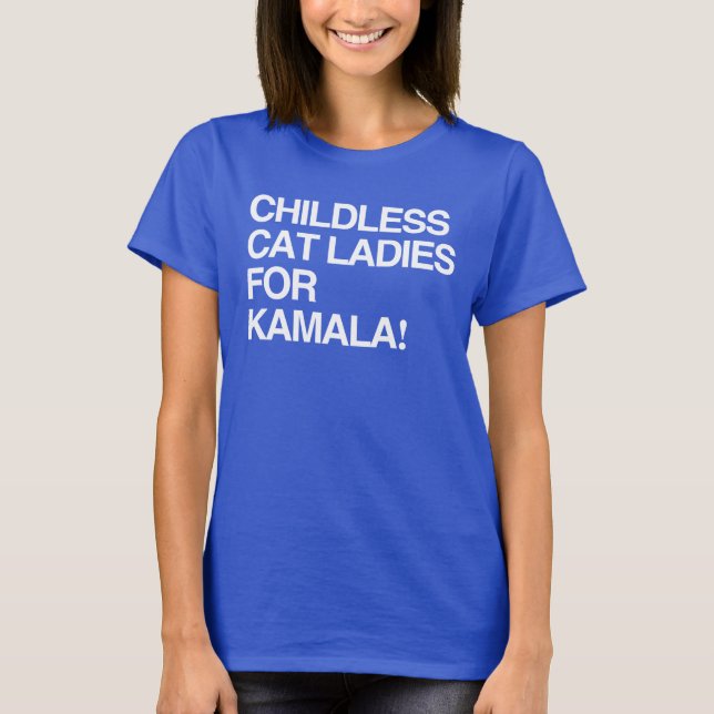 Camiseta Garotas de gato infantis para Kamala (Frente)