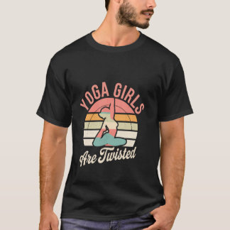 Camiseta Garotas de Ioga São Piadas de Meditação de Exercíc