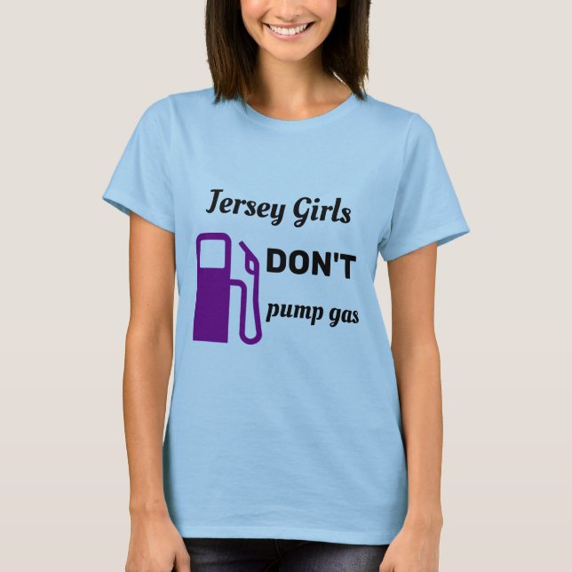 Camiseta Garotas de Jersey não jogam gás (Frente)