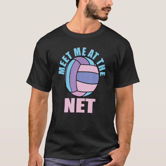 Camiseta Garotas De Voleibol Me Encontram Na Rede De Voleib (Frente)