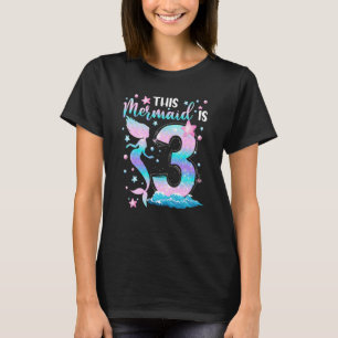 Camiseta Garotas Do 3º Dia Esta Sereia Tem 3 Anos Crianças