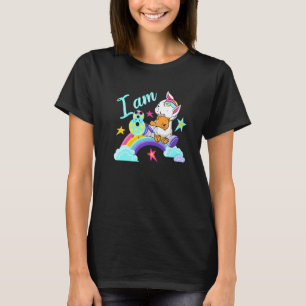 Camiseta Garotas do 8º Aniversário do Ursinho do Unicórnio