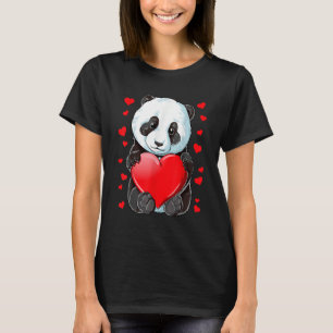 Camiseta Garotas do Dia de os namorados Panda Garotas Garot