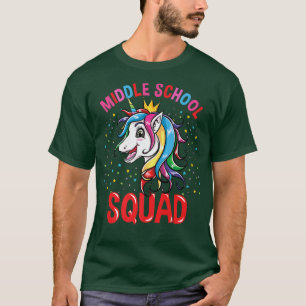 Camiseta Garotas do Unicórnio Da Escola Média Voltam Para A