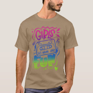 Camiseta GAROTAS DOS ANOS 80 QUEREM SE DIVERTIR engraçado