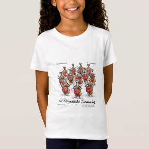 Camiseta Garotas engraçadas de Rick London "12 Baquetas Tam