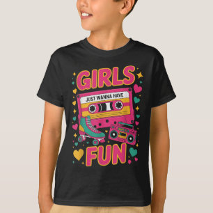 Camiseta Garotas engraçadas dos anos 80 só querem divertir-