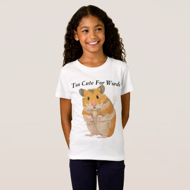 Camiseta Garotas Engraçadas, Hamster T Shirt (Frente Completa)