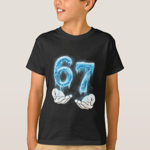 Camiseta Garotas engraçadas meninos 6 7 gelo meme seis sete