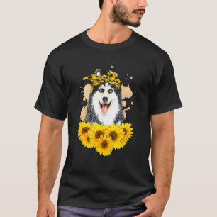 Camiseta Garotas Engraçadas Mulheres Mãe Cachorro Husky Sib