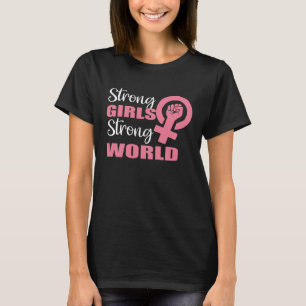 Camiseta Garotas fortes Gir Feminista Independente do Mundo