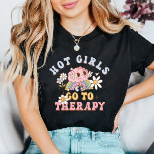 Camiseta Garotas Gatas Fazem Terapia Saúde Mental