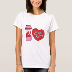 Camiseta Garotas Gatas Tomam Seus Remédios 