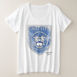 Camiseta Garotas Gilmore  Crachá Chilton Academy Watercolo