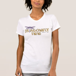 Camiseta Garotas Gilmore Dragonfly Inn Watercolor Logo
