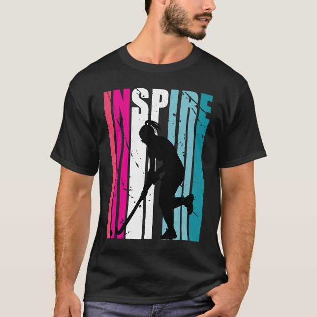 Camiseta Garotas Hockey Inspire Coach Hockey Retro Field Ho (Frente)