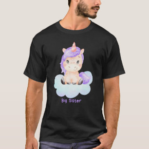 Camiseta Garotas Impressão sibilantes da Grande Irmã Unicor